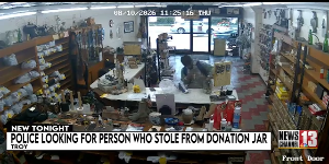 Troy Police looking for whoever stole from a donation jar at local shoe store — Albany Business news