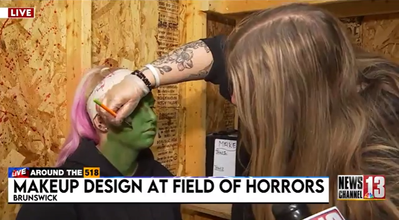 Head makeup artist helps Field of Horrors look more real — Albany Arts news