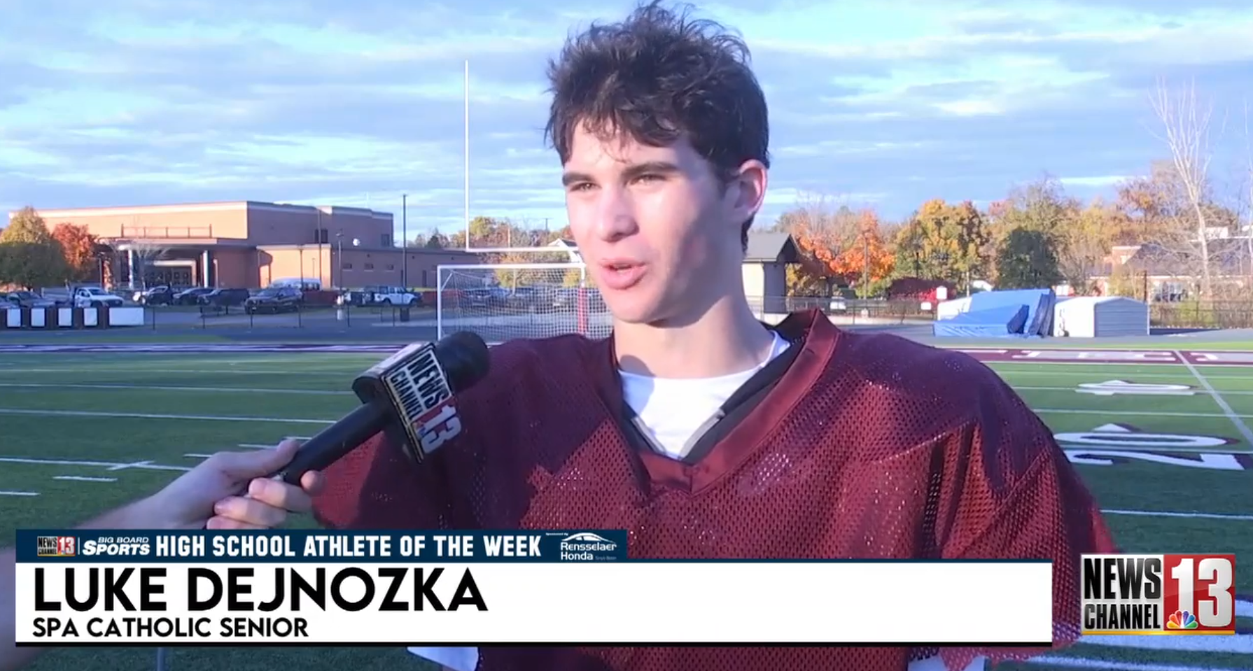 Rensselaer Honda Athlete of the Week: Luke Dejnozka, Spa Catholic — Albany Sports news