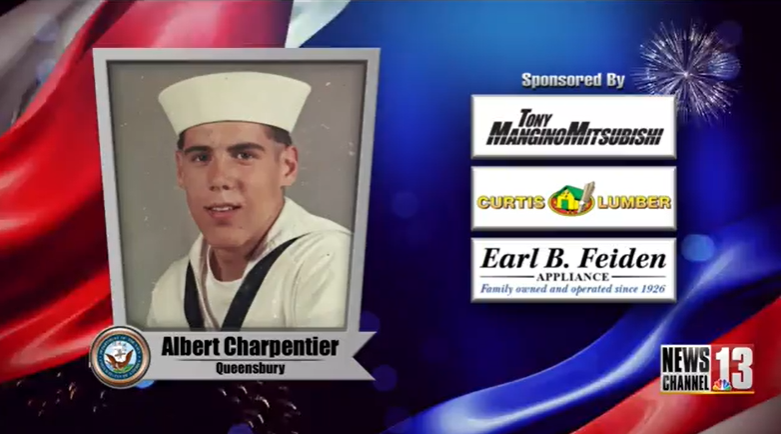 We Salute You- Albert Charpentier — WNYT NewsChannel 13 (Albany)
